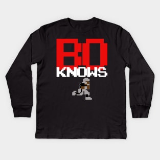 BO KNOWS TECMO Kids Long Sleeve T-Shirt